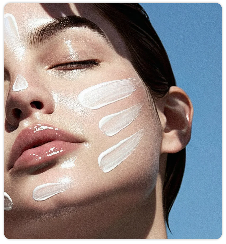 foto protector solar aplicado